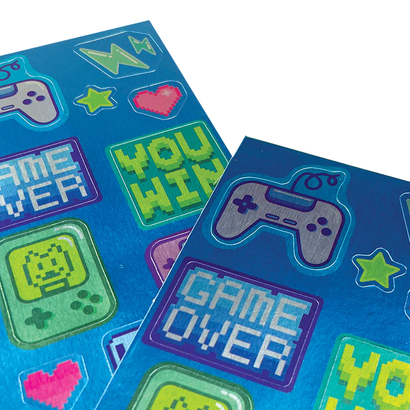 Stickiville Stickers: Pixel Gamer - Skinny (2 Sheets)