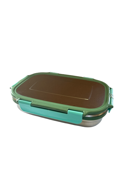 Veigo Large Stainless Steel Lunch Box - Military Green