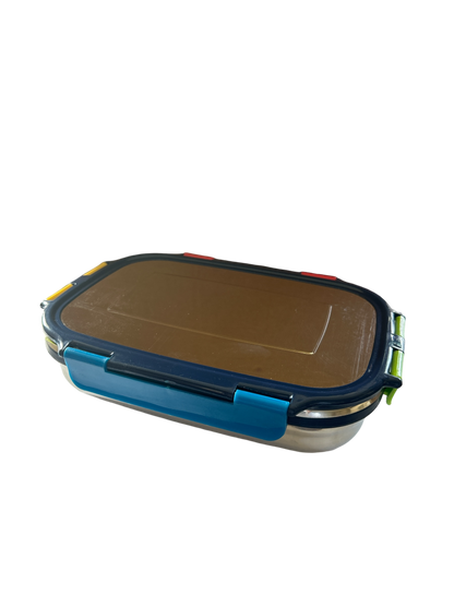 Veigo Large Stainless Steel Lunch Box - Navy Blue | Rainbow Limited Edition