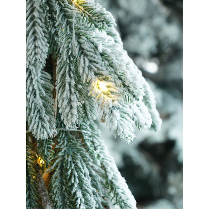 2.5 feet Frosty Downward Branches, Table Top Christmas Tree with Battery operated lights