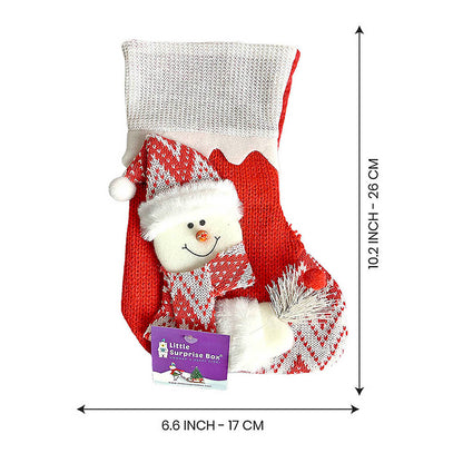 3pcs combo Mini 10 inches 3d Stockings for gifts and Christmas Décor