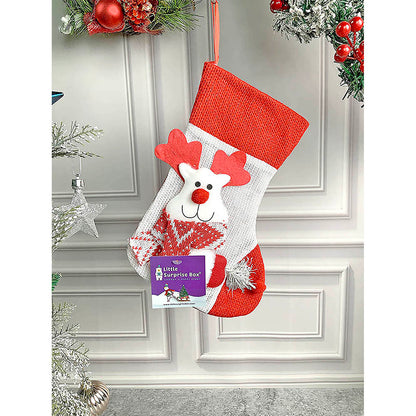 3pcs combo Mini 10 inches 3d Stockings for gifts and Christmas Décor