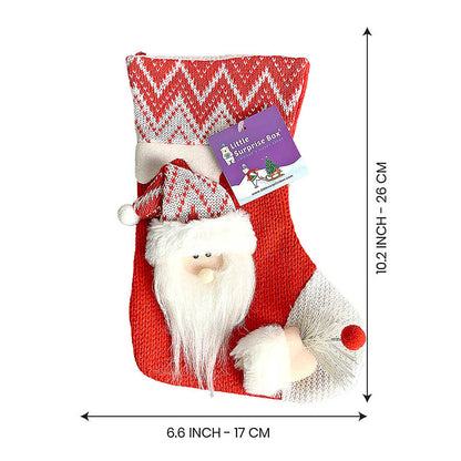 3pcs combo Mini 10 inches 3d Stockings for gifts and Christmas Décor