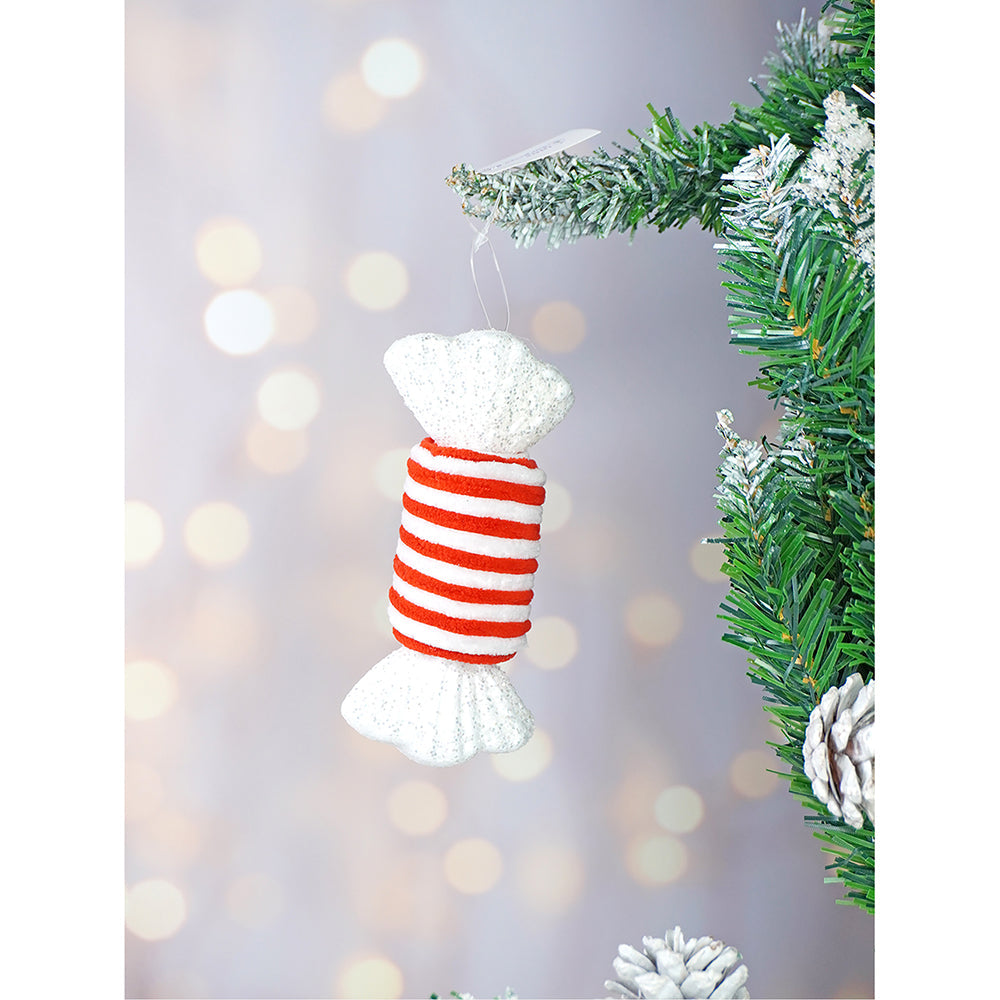 5 pcs Red Candyland themed big size Christmas Tree Ornaments