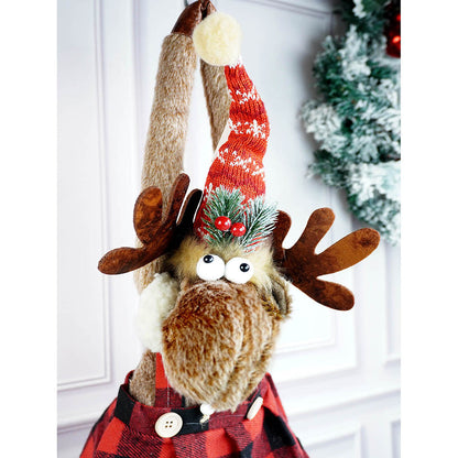 Striped Frock Reindeer  Christmas Festive Door Hanger Christmas décor