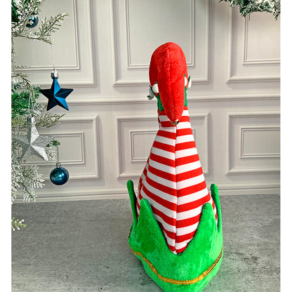 3d Inverted Elf Legs Plush Christmas Party Hat