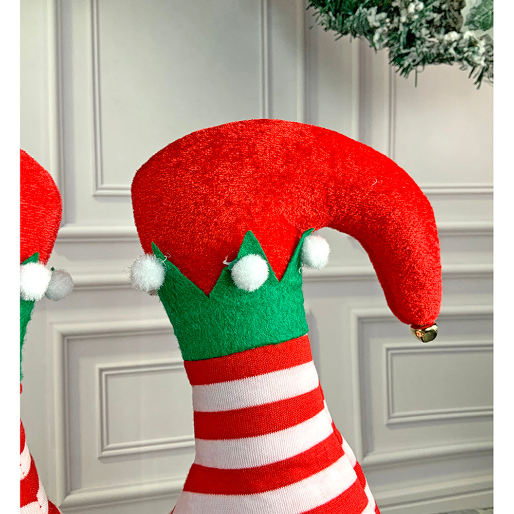 3d Inverted Elf Legs Plush Christmas Party Hat