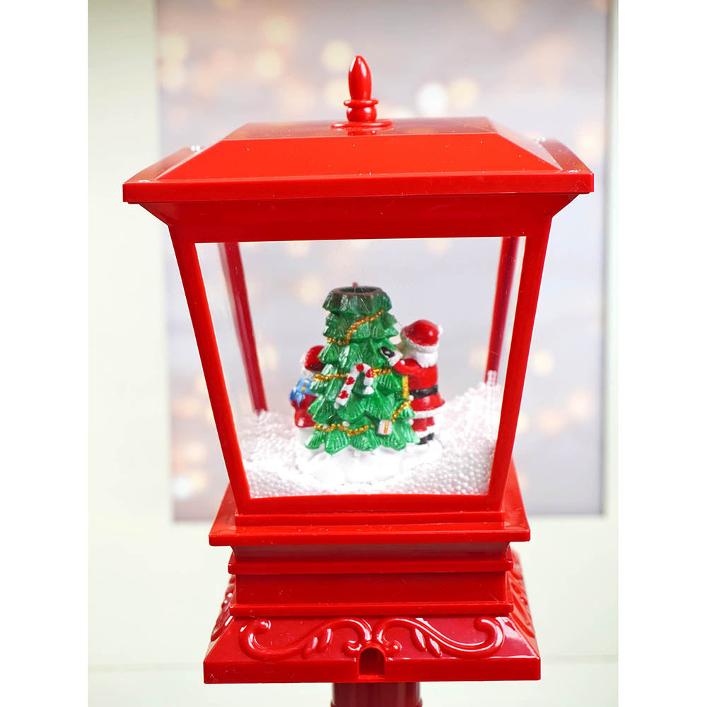 42 inches Santa, Snowman, Tree  Red Lamp Post and Snow Globe christmas Décor