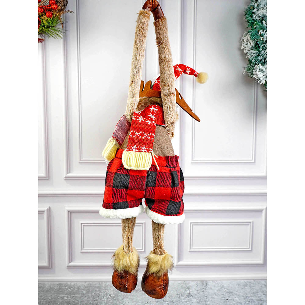 Striped Shorts Reindeer Christmas Festive Door Hanger Christmas décor