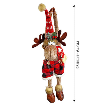 Striped Shorts Reindeer Christmas Festive Door Hanger Christmas décor