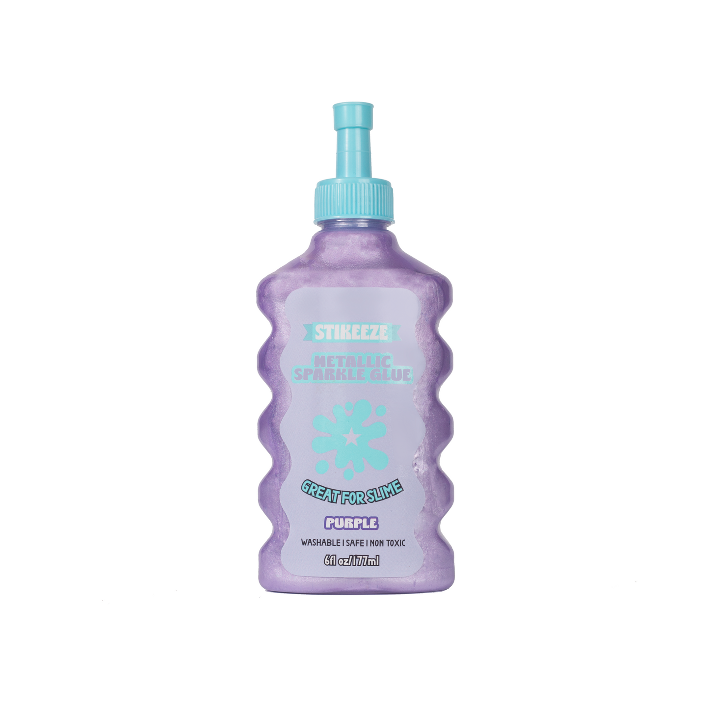 Stikeeze Metallic Sparkle Glue | Purple | 177ML