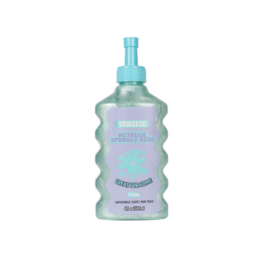 Stikeeze Metallic Sparkle Glue | Teal | 177ML