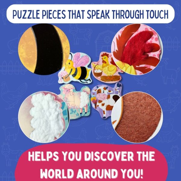 MY FIRST TOUCH & FEEL PUZZLES - FARM ANIMALS