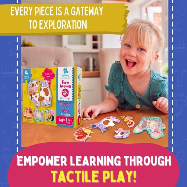 MY FIRST TOUCH & FEEL PUZZLES - FARM ANIMALS