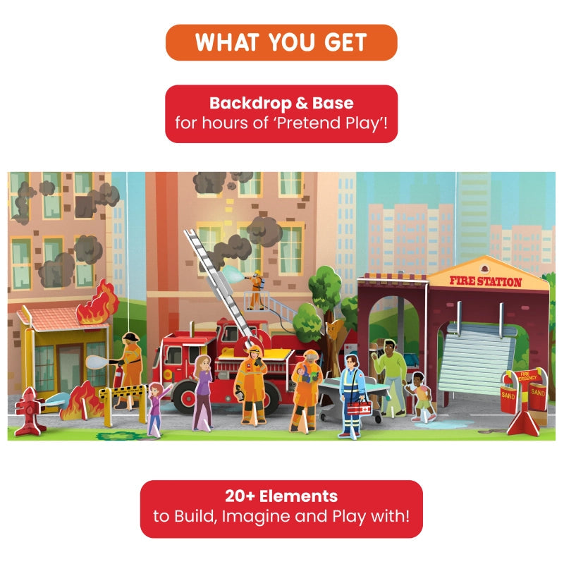 My World: Firefighters to the Rescue | STEM Building Toy