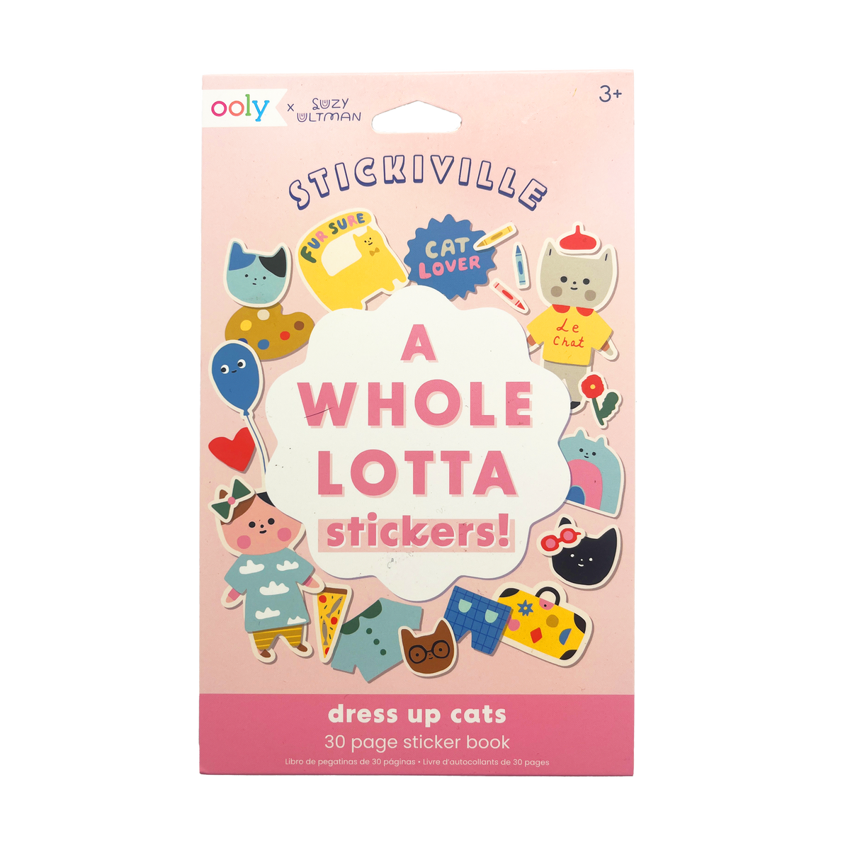 Stickiville x Suzy Ultman: A Whole Lotta Stickers! Sticker Book - Dress Up Cats