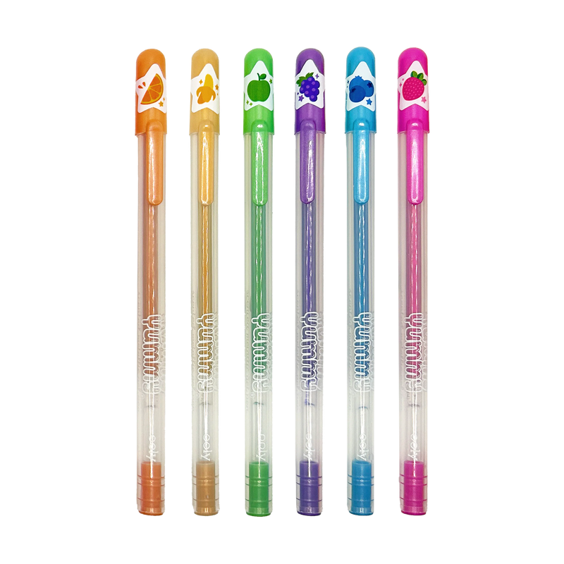 Yummy Yummy Scented Gel Pens - Metallic - Set of 6