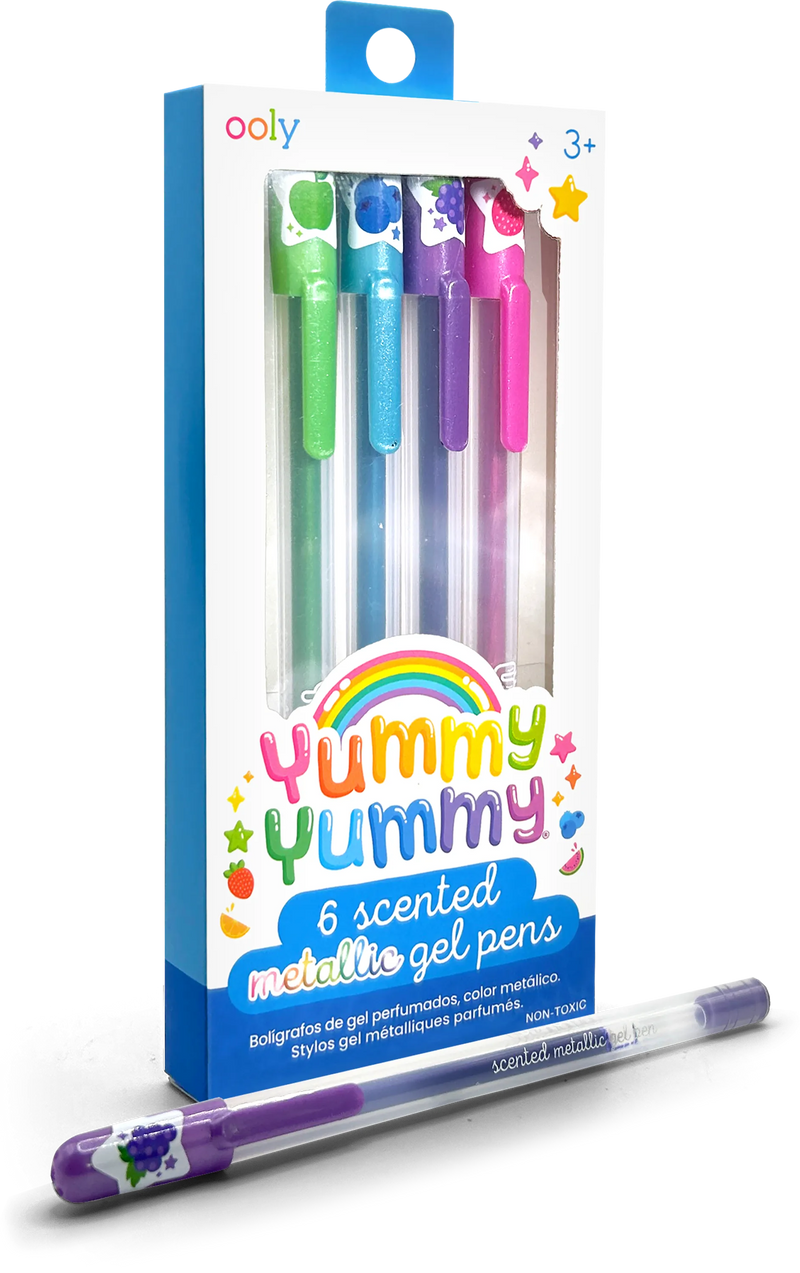 Yummy Yummy Scented Gel Pens - Metallic - Set of 6