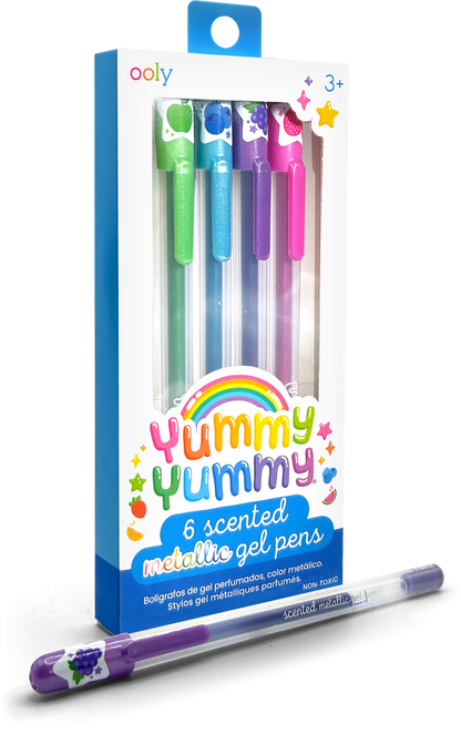 Yummy Yummy Scented Gel Pens - Metallic - Set of 6