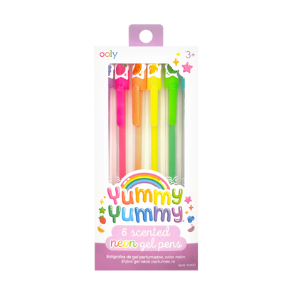 Yummy Yummy Scented Gel Pens - Neon - Set of 6