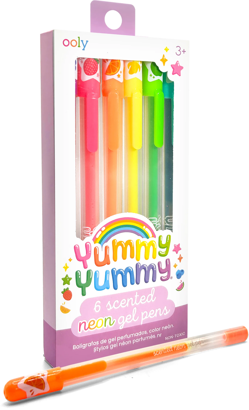 Yummy Yummy Scented Gel Pens - Neon - Set of 6