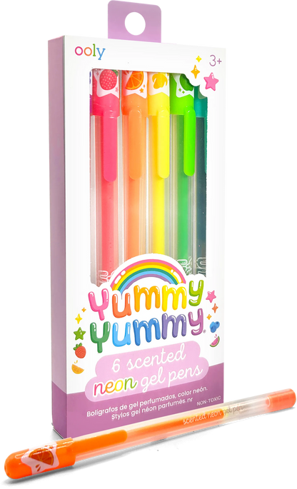 Yummy Yummy Scented Gel Pens - Neon - Set of 6