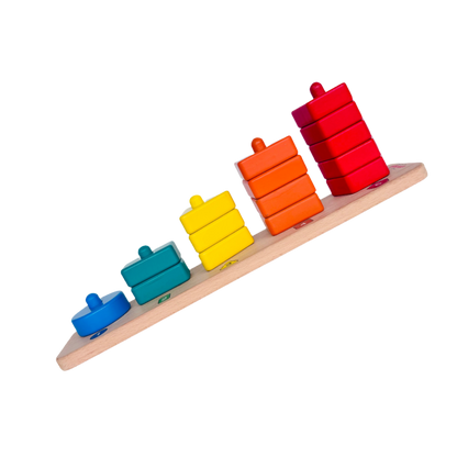 Open Ended 3 in 1 Stack and Sort Board With Lace-Motor Skills-Open Ended-Toycra