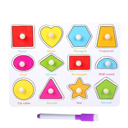 Open Ended Early Learning Knob Puzzle-Puzzles-Open Ended-Toycra