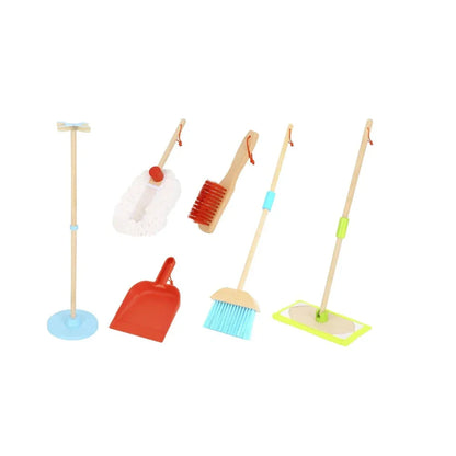 Open Ended Kids Wooden Cleaning Set-Pretend Play-Open Ended-Toycra