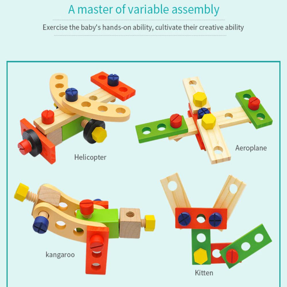 Open Ended Wooden Toolkit Suitcase-Pretend Play-Open Ended-Toycra