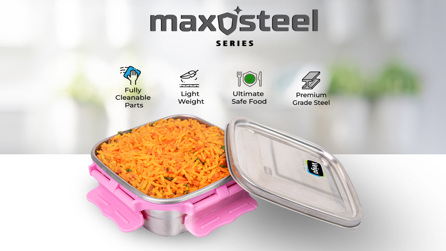 Veigo Maxosteel Medium Lunch Box - Pink + Purple | Limited Edition