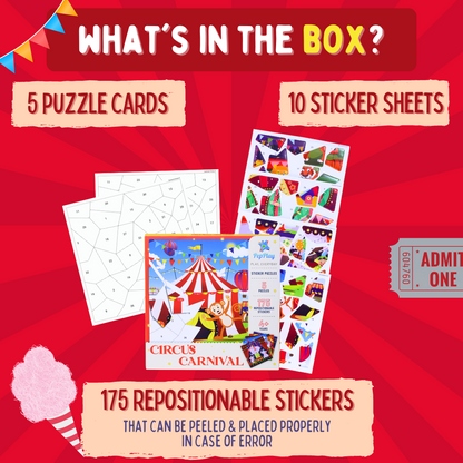 PEPPLAY STICKER PUZZLE - CIRCUS CARNIVAL