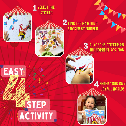 PEPPLAY STICKER PUZZLE - CIRCUS CARNIVAL