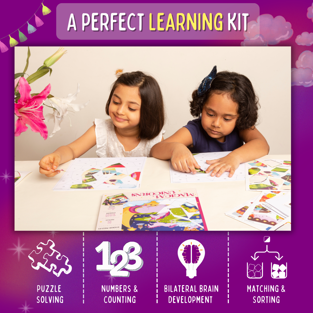 PEPPLAY STICKER PUZZLE- MAGICAL UNICORNS