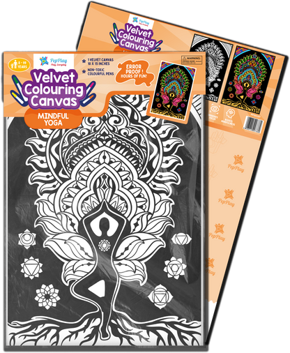 PEPPLAY VELVET COLOURING POSTERS - YOGA