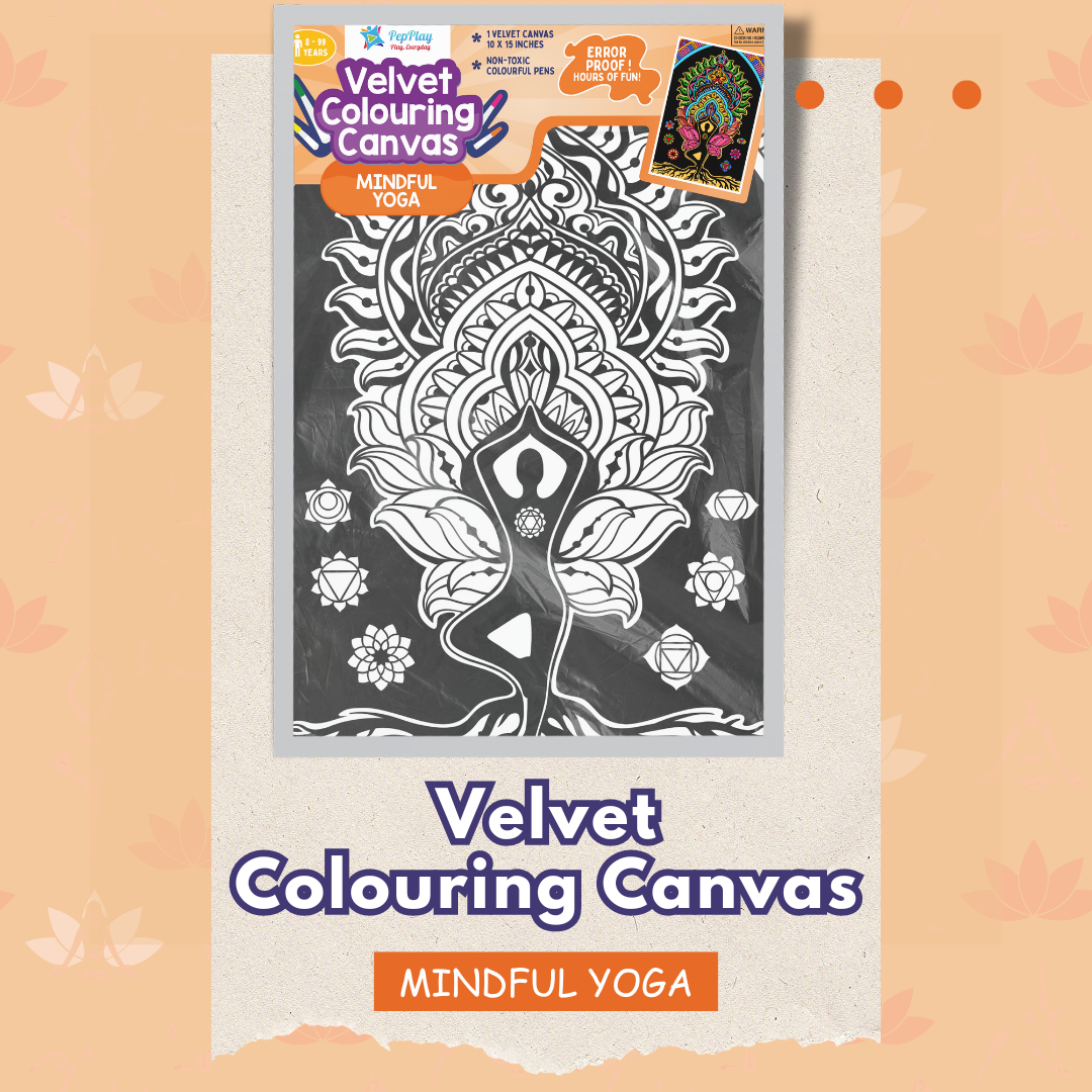 PEPPLAY VELVET COLOURING POSTERS - YOGA