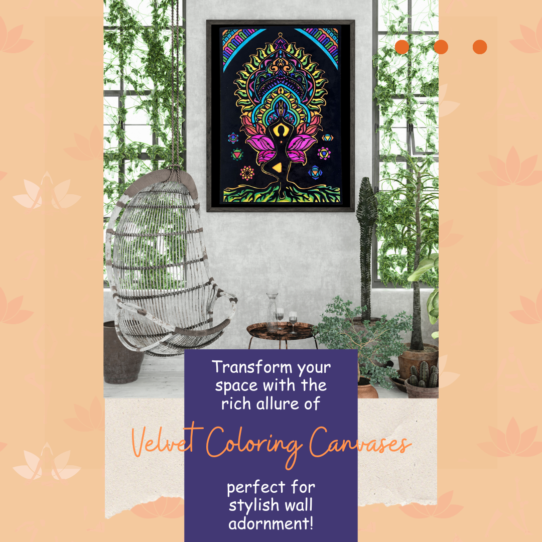 PEPPLAY VELVET COLOURING POSTERS - YOGA