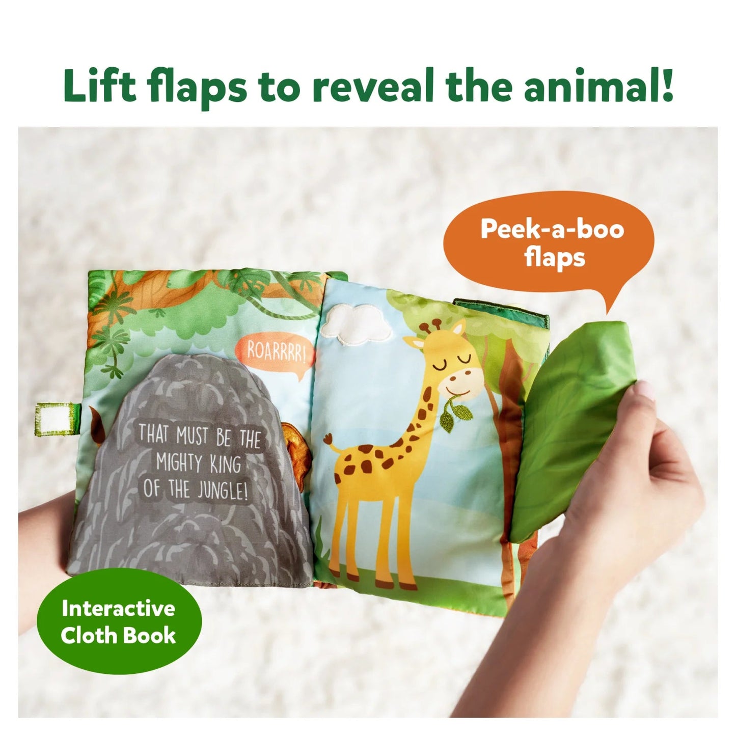 Peek-A-Boo: Jungle Theme | Interactive Soft Cloth Book