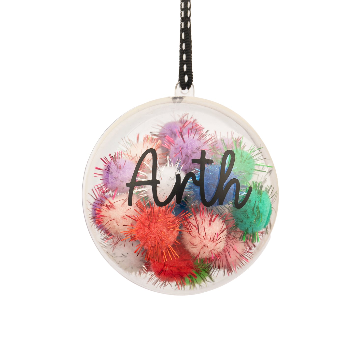 Personalised Ornament Globe | Pom Poms