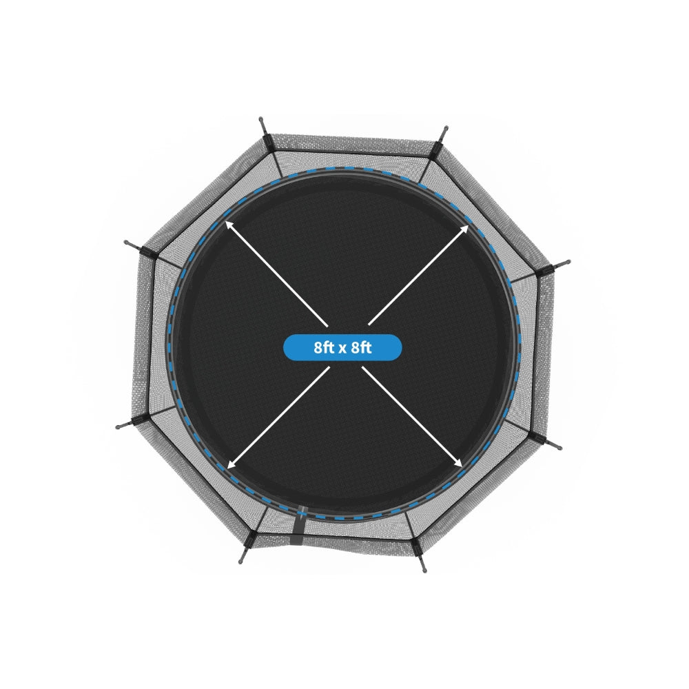 Springfree Compact Round Trampoline With Enclosure