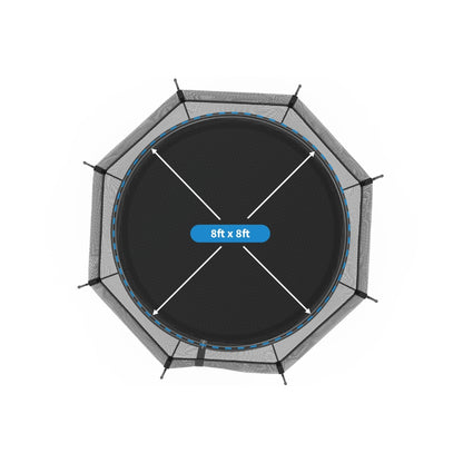 Springfree Compact Round Trampoline With Enclosure