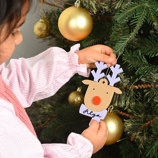 Personalised Layered Ornament | Reindeer