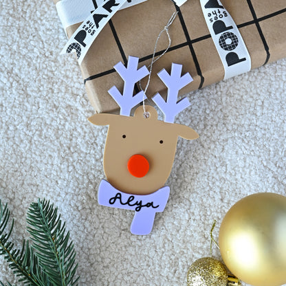 Personalised Layered Ornament | Reindeer