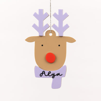 Personalised Layered Ornament | Reindeer