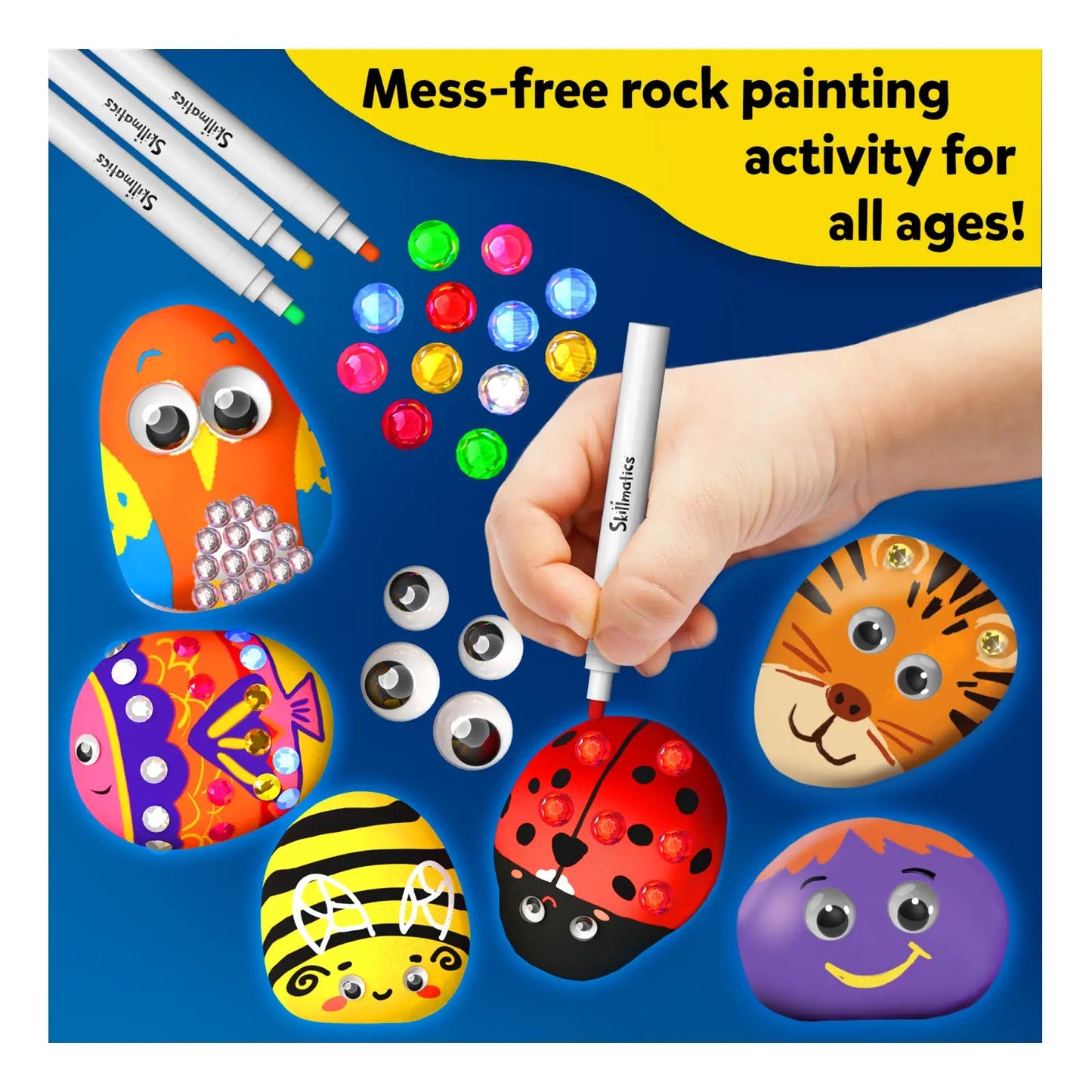 Mess Free Rock Painting