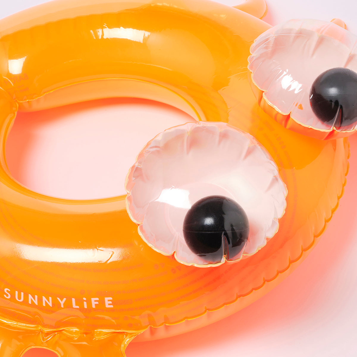 SUNNYLiFE orange color inflatable Kiddy Pool Ring Sonny the Sea Creature