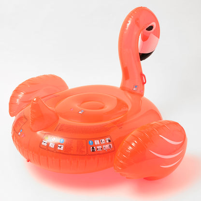 SUNNYLiFE neon color inflatable Flamingo Luxe Ride-On Float Rosie Watermelon