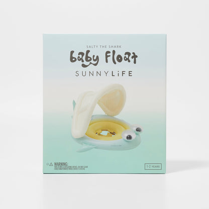 Baby Float Salty the Shark Blue-Lime