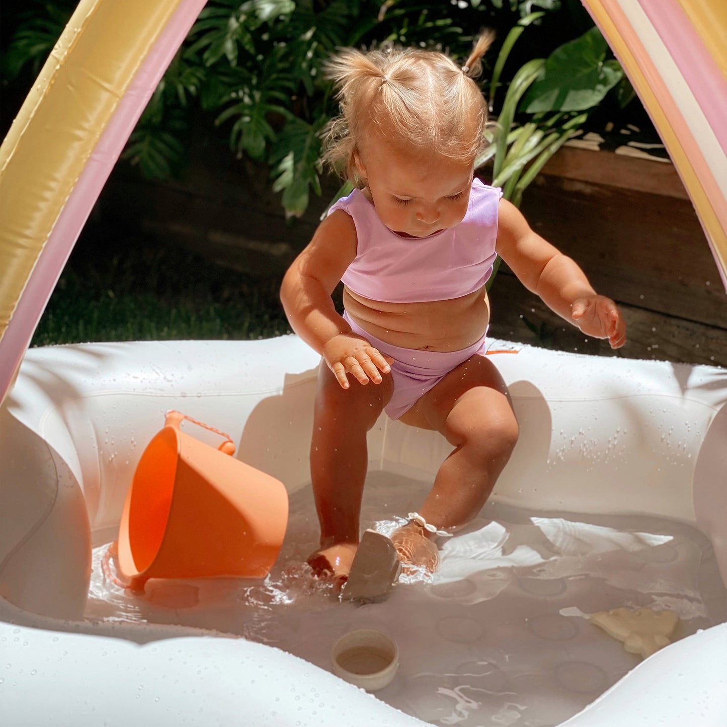 Kids Inflatable Pool Princess Swan