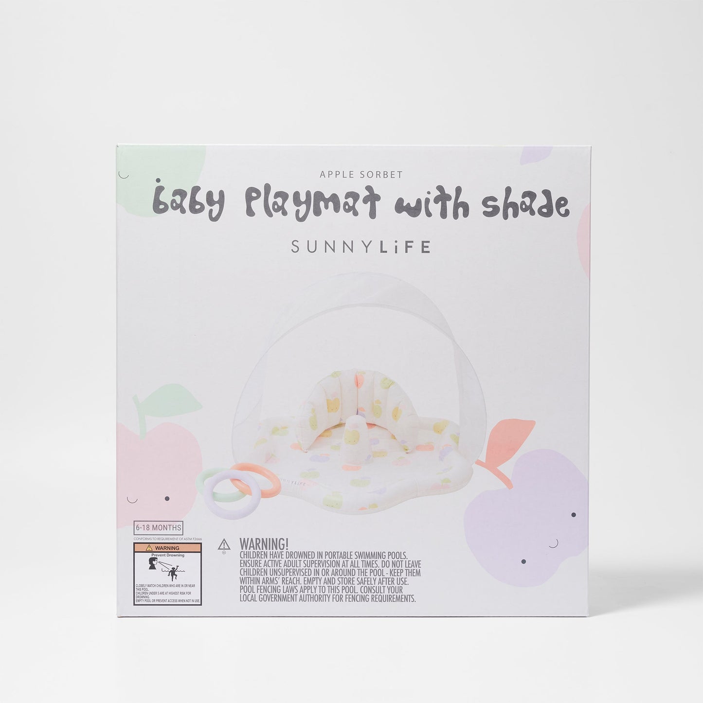 Baby Playmat with Shade Apple Sorbet